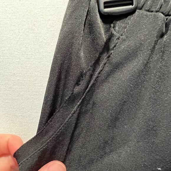 NWT Karlie Black Satin Jogger Pants - Picture 6 of 8